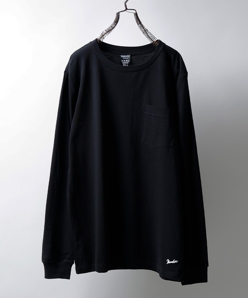 ENNOY Pocket & Crew 2 LS T-Shirt L ブラック（Ennoy POCKET