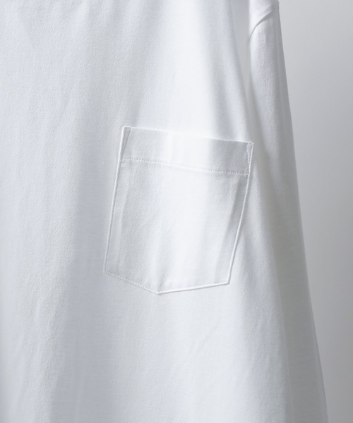 NUMBER (N)INE(ナンバーナイン)の「Number⑨ HEM PRINTED L/S POCKET T-SHIRT(Tシャツ/カットソー・メンズ・ブラック/ホワイト・2/3/4)」の5枚目の写真