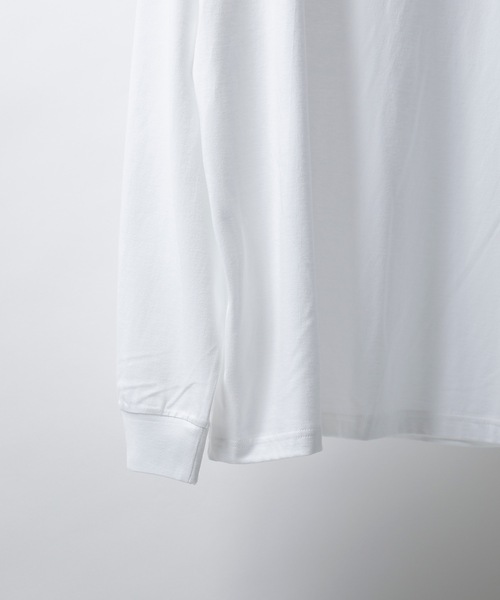 NUMBER (N)INE(ナンバーナイン)の「Number⑨ HEM PRINTED L/S POCKET T-SHIRT(Tシャツ/カットソー・メンズ・ブラック/ホワイト・2/3/4)」の6枚目の写真