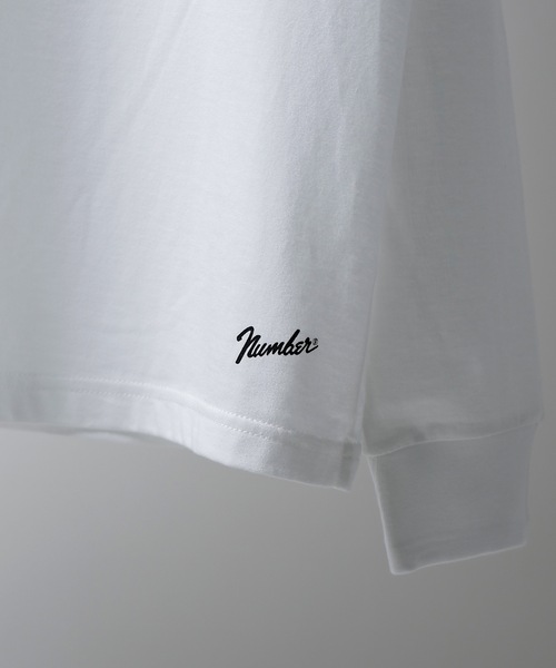 NUMBER (N)INE(ナンバーナイン)の「Number⑨ HEM PRINTED L/S POCKET T-SHIRT(Tシャツ/カットソー・メンズ・ブラック/ホワイト・2/3/4)」の7枚目の写真