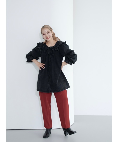 jumelle（ジュメロ）の「le denim shirt（Tシャツ/カットソー・レディース・ブラック・FREE）」の21枚目の写真