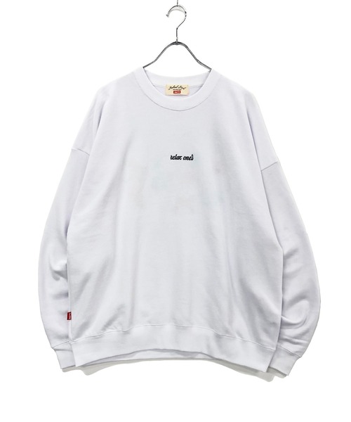 TRAP/U (トラップユー)の「バック フラワー刺繍 / 裏毛スウェット クルーネック トレーナー(スウェット・メンズ・ブラック/ダークグリーン/ホワイト・L/M)」の12枚目の写真