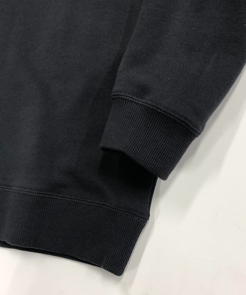 TRAP/U (トラップユー)の「バック フラワー刺繍 / 裏毛スウェット クルーネック トレーナー(スウェット・メンズ・ブラック/ダークグリーン/ホワイト・L/M)」の10枚目の写真