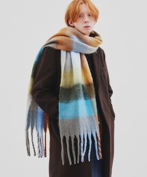 tk.TAKEO KIKUCHI | シャギーボリュームロングマフラー(マフラー)