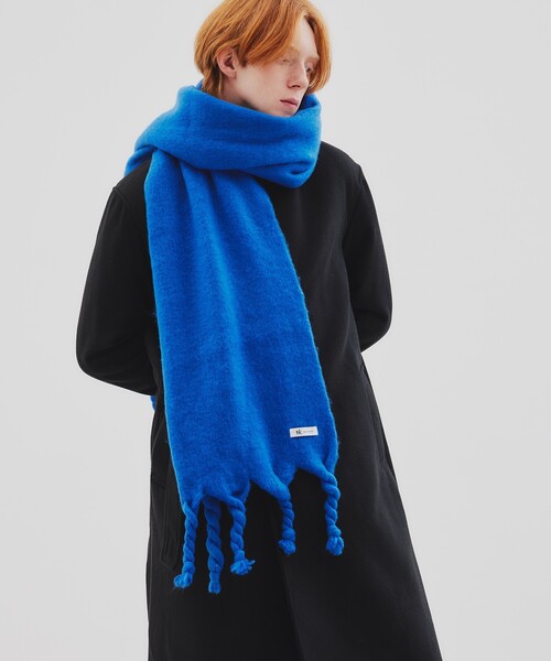 tk.TAKEO KIKUCHI(ティーケータケオキクチ)の「◆シャギーボリュームロングマフラー(マフラー・メンズ・グリーン/ホワイト/ブルー/ブラック系1/パープル系2/グリーン系その他3/イエロー系9/サックスブルー系3/ブラウン系2/ブラック・00)」の7枚目の写真