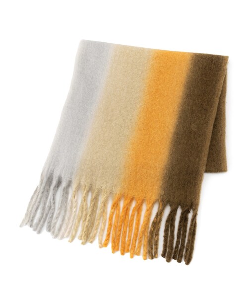 tk.TAKEO KIKUCHI(ティーケータケオキクチ)の「◆シャギーボリュームロングマフラー(マフラー・メンズ・グリーン/ホワイト/ブルー/ブラック系1/パープル系2/グリーン系その他3/イエロー系9/サックスブルー系3/ブラウン系2/ブラック・00)」の11枚目の写真