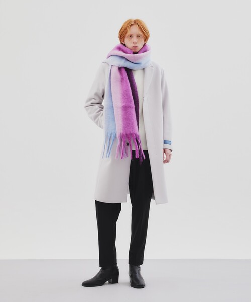 tk.TAKEO KIKUCHI(ティーケータケオキクチ)の「◆シャギーボリュームロングマフラー(マフラー・メンズ・グリーン/ホワイト/ブルー/ブラック系1/パープル系2/グリーン系その他3/イエロー系9/サックスブルー系3/ブラウン系2/ブラック・00)」の17枚目の写真