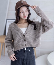 clear | ビックカラーショート丈カーディガントップス≪2023AW新作≫(カーディガン/ボレロ)