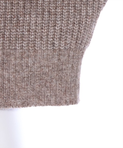 clear（クリア）の「ビックカラーショート丈カーディガントップス（カーディガン/ボレロ・レディース・アイボリー/ブラウン/グレー・F）」の10枚目の写真