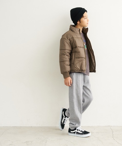 coca（coca）（コカ）の「キッズ サイド切替スウェットジョガーパンツ（スウェットパンツ・キッズ・グレー/カーキ・110/120/130/140）」の5枚目の写真