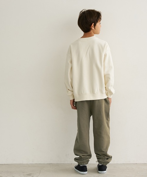 coca（coca）（コカ）の「キッズ サイド切替スウェットジョガーパンツ（スウェットパンツ・キッズ・グレー/カーキ・110/120/130/140）」の9枚目の写真