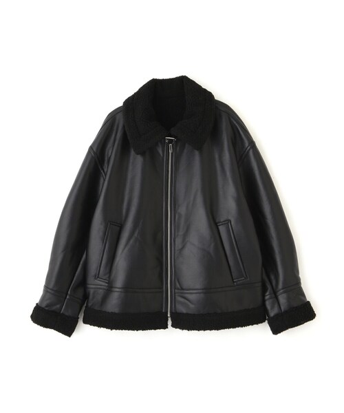 N.（N. Natural Beauty Basic）（エヌエヌナチュラルビューティーベーシック）の「【S Size Line】◆フェイクムートンボアブルゾン（ブルゾン・レディース・ブラック・SMALL/MEDIUM）」の22枚目の写真