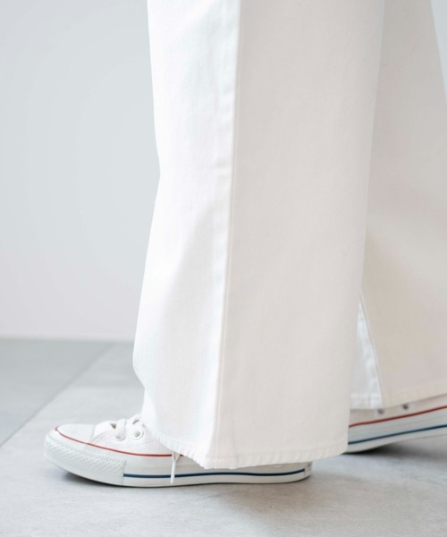 WEGO（ウィゴー）の「WEGO/ウエストフックデニムワイドパンツ（デニムパンツ・レディース・ホワイト/グレー/ライトインディゴブルー・SMALL/MEDIUM）」の10枚目の写真