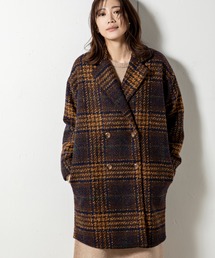 MILLION CARATS | 【STYLE4】リングツイードチェックコクーンコート(ピーコート)
