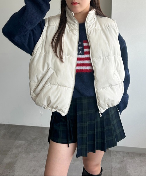 apres jour mignon(アプレジュールミニョン)の「ダウンライク2WAYスタンドブルゾン【ZOZOTOWN限定アイテム】(ブルゾン・レディース・オフホワイト/チャコールグレー/ライトグレー/ブラック・X-LARGE/フリー)」の14枚目の写真