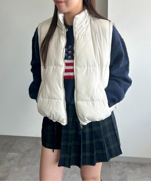 apres jour mignon(アプレジュールミニョン)の「ダウンライク2WAYスタンドブルゾン【ZOZOTOWN限定アイテム】(ブルゾン・レディース・オフホワイト/チャコールグレー/ライトグレー/ブラック・X-LARGE/フリー)」の15枚目の写真