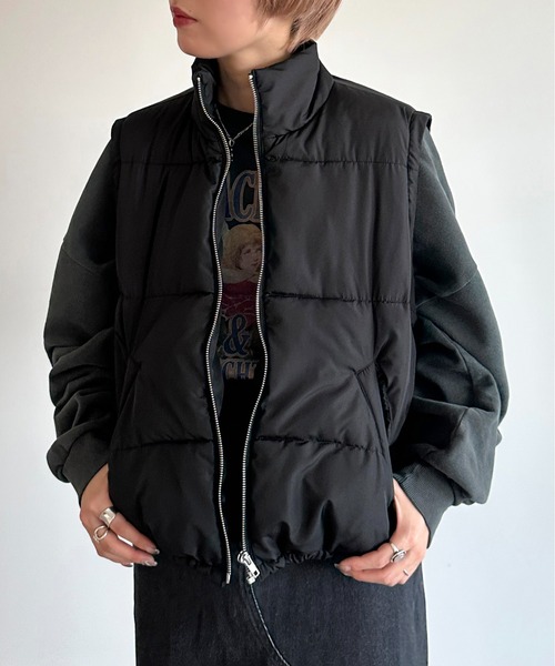 セール】ダウンライク2WAYスタンドブルゾン【ZOZOTOWN限定