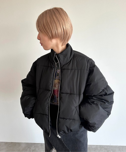 セール】ダウンライク2WAYスタンドブルゾン【ZOZOTOWN限定アイテム