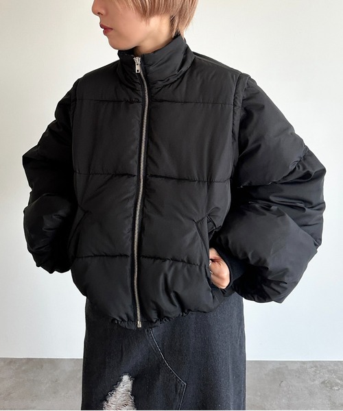 セール】ダウンライク2WAYスタンドブルゾン【ZOZOTOWN限定アイテム