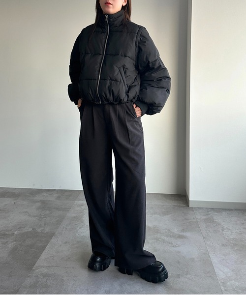 セール】ダウンライク2WAYスタンドブルゾン【ZOZOTOWN限定アイテム