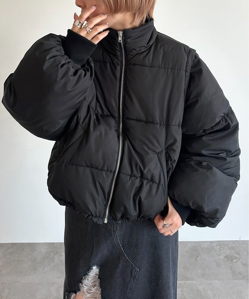 セール】ダウンライク2WAYスタンドブルゾン【ZOZOTOWN限定アイテム