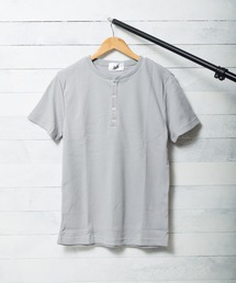 ★Bling leads★ サーマル半袖ヘンリーネックTシャツ