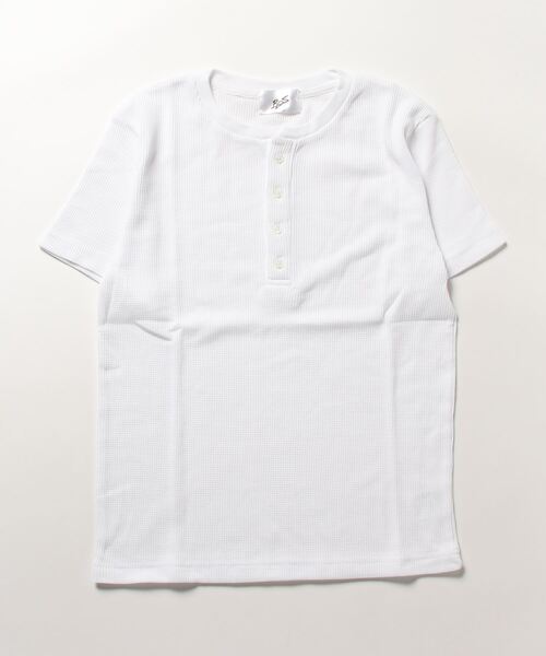 Bling Leads（ブリングリーズ）の「★Bling leads★ サーマル半袖ヘンリーネックTシャツ（Tシャツ/カットソー・レディース・ピンク/ホワイト/グレー/サックスブルー/ネイビー/カーキ/ブラック・LARGE/MEDIUM/X-LARGE）」の8枚目の写真