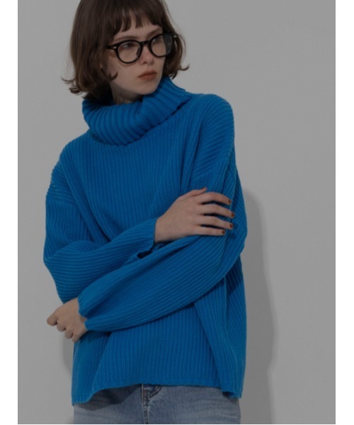 AMAIL(アマイル)の「Volume up knit(ニット/セーター・レディース・アイボリー/ブラック/ブルー・FREE)」の11枚目の写真