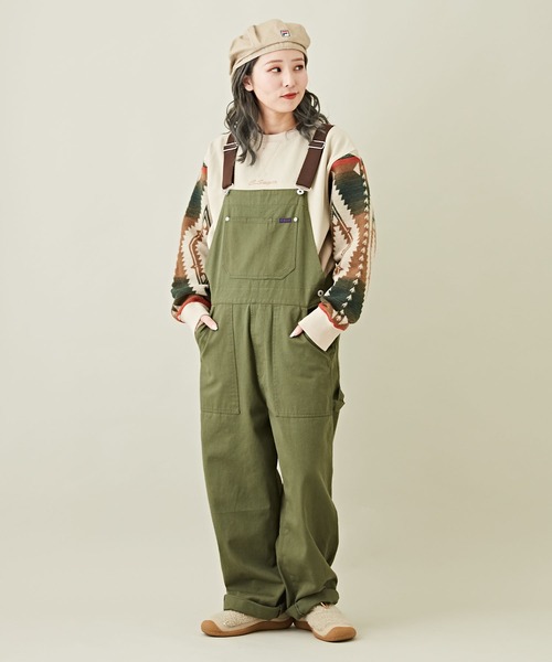 CUBE SUGAR（キューブシュガー）の「スウェット×ジャガードクルーネックプルオーバー（スウェット・レディース・ブラック/カーキ/ナチュラル・M）」の20枚目の写真