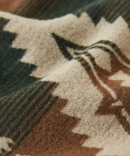 CUBE SUGAR（キューブシュガー）の「スウェット×ジャガードクルーネックプルオーバー（スウェット・レディース・ブラック/カーキ/ナチュラル・M）」の11枚目の写真