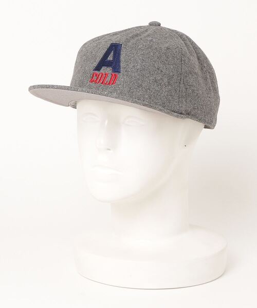 ACAPULCO GOLD(アカプルコゴールド)の「ACAPULCO GOLD / WOOL 6 PANEL CAP(キャップ・メンズ・ブラック/グレー・ONE SIZE)」の2枚目の写真