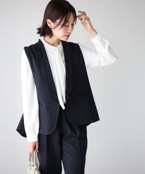 お仕事や行事に！今どきジレスーツ着回し術(セットアップ）パンツ