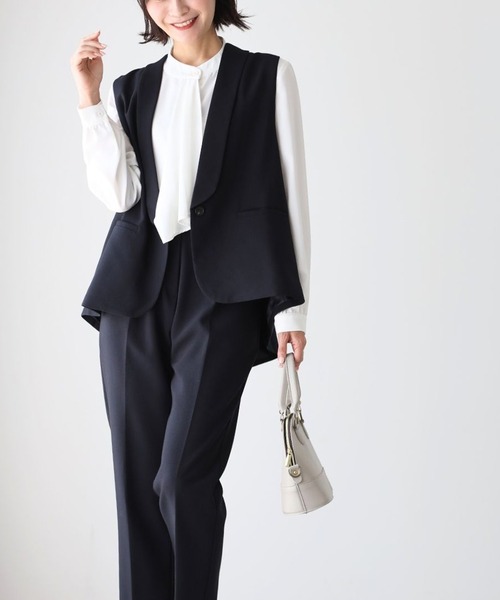 お仕事や行事に！今どきジレスーツ着回し術(セットアップ）パンツ