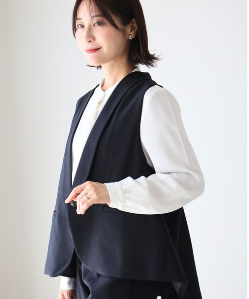 お仕事や行事に！今どきジレスーツ着回し術(セットアップ