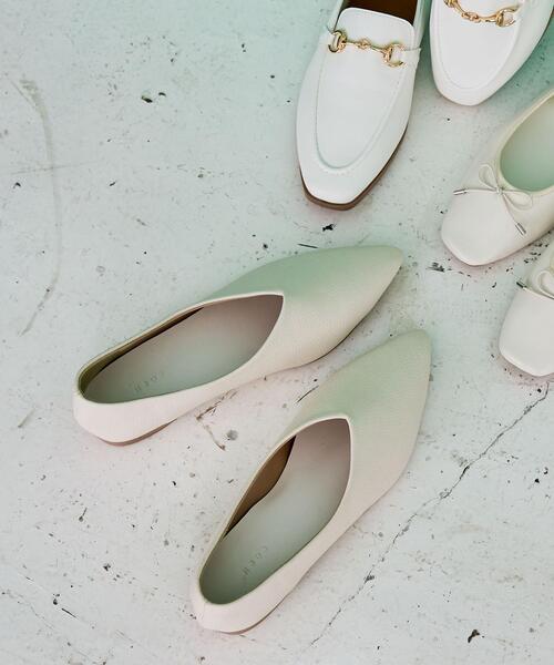 coen（コーエン）の「やみつきポインテッドシューズ（パンプス・レディース・ホワイト/ブラック・23cm/23.5cm/24cm/24.5cm）」の12枚目の写真