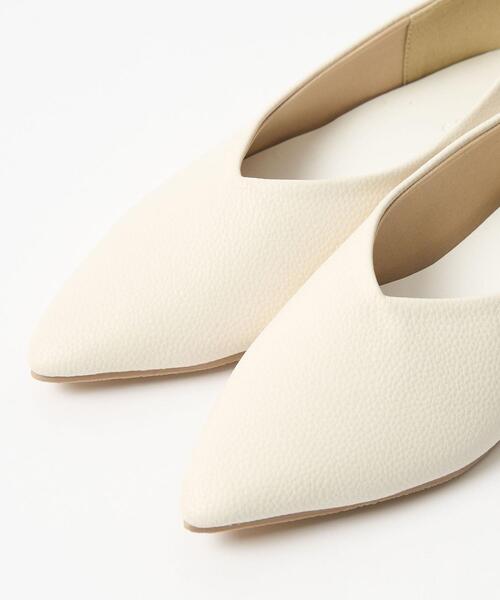 coen（コーエン）の「やみつきポインテッドシューズ（パンプス・レディース・ホワイト/ブラック・23cm/23.5cm/24cm/24.5cm）」の14枚目の写真