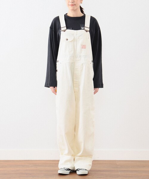 BEAMS BOY(ビームスボーイ)の「BIGMAC × BEAMS BOY / 別注 オーバーダイ オーバーオール 24SS(サロペット/オーバーオール・レディース・ナチュラル/ネイビー・ONE SIZE)」の8枚目の写真