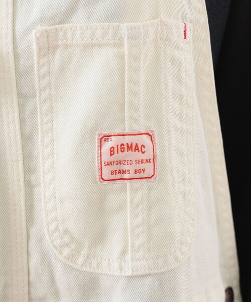 BEAMS BOY(ビームスボーイ)の「BIGMAC × BEAMS BOY / 別注 オーバーダイ オーバーオール 24SS(サロペット/オーバーオール・レディース・ナチュラル/ネイビー・ONE SIZE)」の12枚目の写真