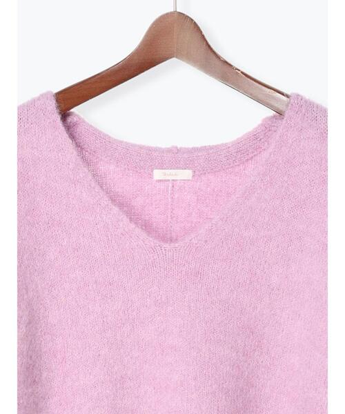 Te chichi（テチチ）の「Vネックロングニット（ニット/セーター・レディース・グレー/オフホワイト/ラベンダー・F）」の19枚目の写真