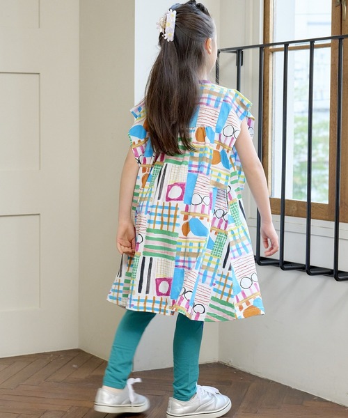 HOGAN RANCH WEAR（ホーガンランチウエア）の「ソウガラスクエアスリーブワンピース（90～130cm）（ワンピース・キッズ・マルチ/チャコール/ピンク・100/110/120/130/90）」の8枚目の写真