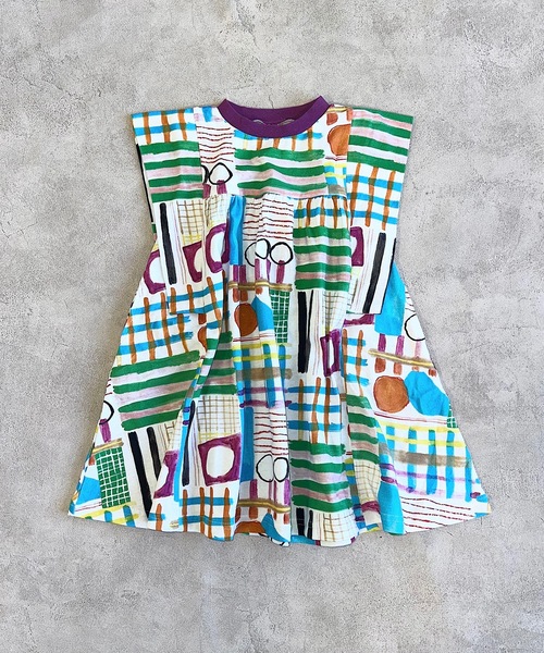 HOGAN RANCH WEAR（ホーガンランチウエア）の「ソウガラスクエアスリーブワンピース（90～130cm）（ワンピース・キッズ・マルチ/チャコール/ピンク・100/110/120/130/90）」の9枚目の写真