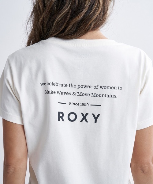 ROXY（ロキシー）の「POWER OF WOMEN/ロキシーシンプルブランドロゴプリントスタンダード半袖カットソー（Tシャツ/カットソー・レディース・ネイビー/パープル/ブラック/ホワイト・SMALL/LARGE/MEDIUM）」の14枚目の写真