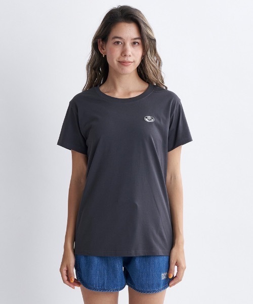 ROXY（ロキシー）の「POWER OF WOMEN/ロキシーシンプルブランドロゴプリントスタンダード半袖カットソー（Tシャツ/カットソー・レディース・ネイビー/パープル/ブラック/ホワイト・SMALL/LARGE/MEDIUM）」の7枚目の写真