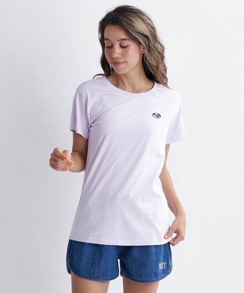 ROXY（ロキシー）の「POWER OF WOMEN/ロキシーシンプルブランドロゴプリントスタンダード半袖カットソー（Tシャツ/カットソー・レディース・ネイビー/パープル/ブラック/ホワイト・SMALL/LARGE/MEDIUM）」の12枚目の写真