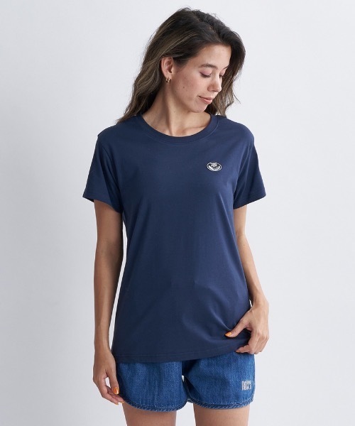 ROXY（ロキシー）の「POWER OF WOMEN/ロキシーシンプルブランドロゴプリントスタンダード半袖カットソー（Tシャツ/カットソー・レディース・ネイビー/パープル/ブラック/ホワイト・SMALL/LARGE/MEDIUM）」の9枚目の写真