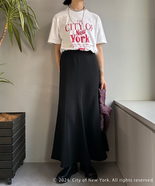 GOOD ROCK SPEED（グッドロックスピード）の「【GOOD ROCK SPEED】《WEB限定》NYC Tee（Tシャツ/カットソー・レディース・ホワイト/チャコールグレー・FREE）」の9枚目の写真