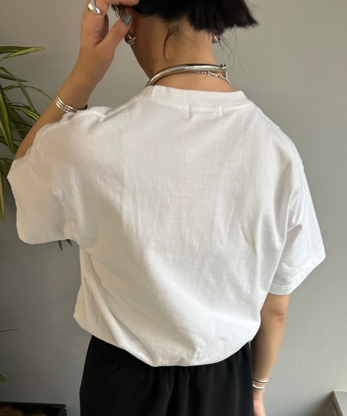 GOOD ROCK SPEED（グッドロックスピード）の「【GOOD ROCK SPEED】《WEB限定》NYC Tee（Tシャツ/カットソー・レディース・ホワイト/チャコールグレー・FREE）」の8枚目の写真