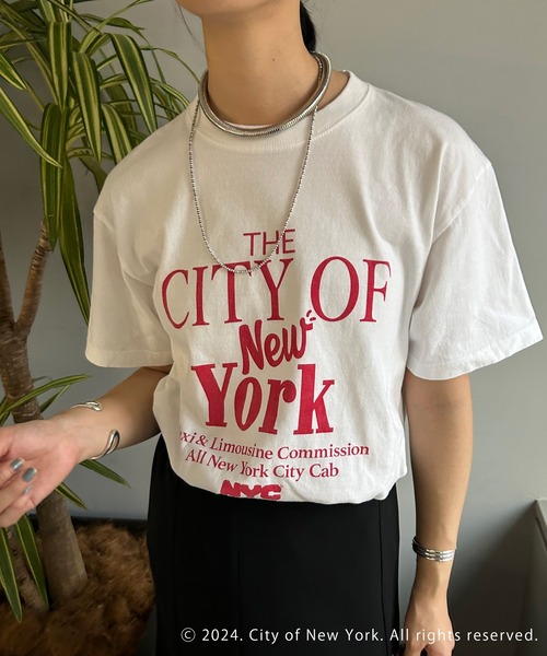 GOOD ROCK SPEED（グッドロックスピード）の「【GOOD ROCK SPEED】《WEB限定》NYC Tee（Tシャツ/カットソー・レディース・ホワイト/チャコールグレー・FREE）」の5枚目の写真