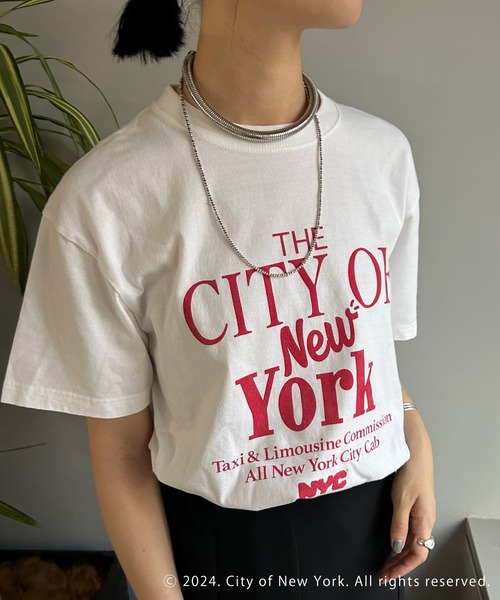 GOOD ROCK SPEED（グッドロックスピード）の「【GOOD ROCK SPEED】《WEB限定》NYC Tee（Tシャツ/カットソー・レディース・ホワイト/チャコールグレー・FREE）」の7枚目の写真