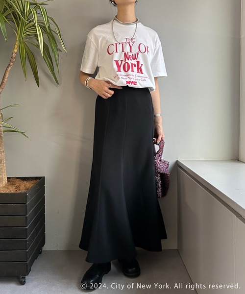 GOOD ROCK SPEED（グッドロックスピード）の「【GOOD ROCK SPEED】《WEB限定》NYC Tee（Tシャツ/カットソー・レディース・ホワイト/チャコールグレー・FREE）」の10枚目の写真